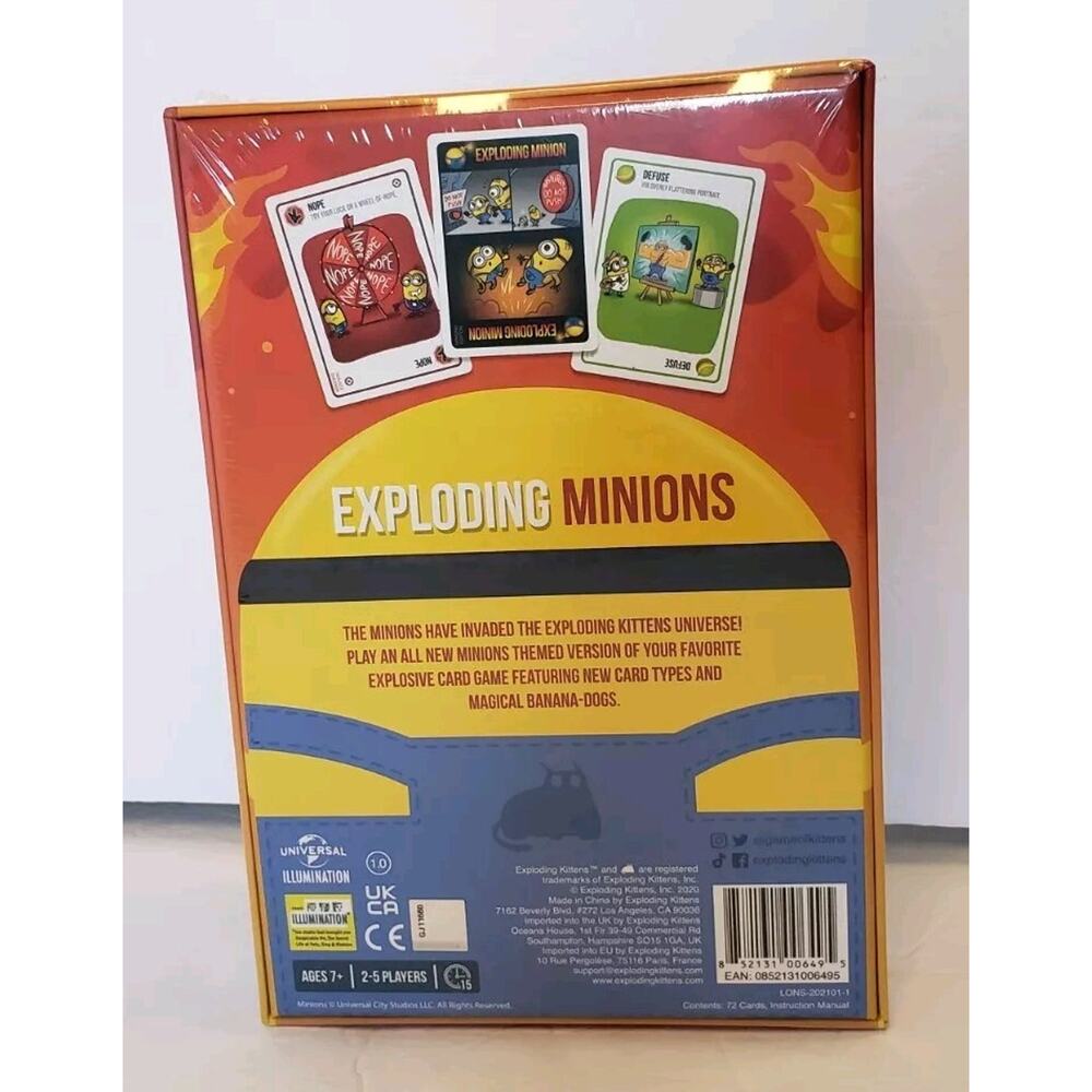 Exploding Kittens Exploding Minions Card Game Special‎ Edition - NEW SEALED - Picture 2 of 7